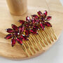 Wine Red Festive Hair Comb, thumbnail 5 of 5