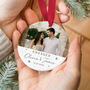 Personalised Engagement Ornament With Photo And Names, thumbnail 1 of 8