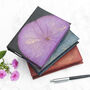 A6 Lotus Leaf Leather Notebook, thumbnail 11 of 12
