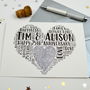 Personalised 25th Wedding Anniversary Love Sparkle Card, thumbnail 6 of 6