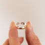 Silver Cats Ear Ring, thumbnail 1 of 8