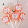 Mr And Mrs Floral Wedding Favour Lollipops, thumbnail 1 of 4