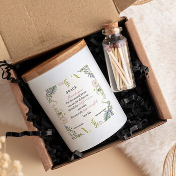 Personalised Thank You Candle Gift For Her, 2 of 6