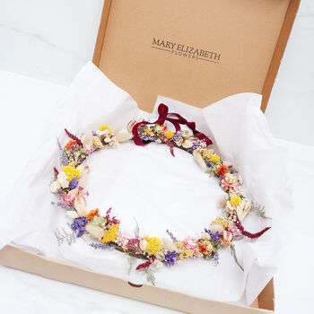 'Ceres' Summer Dried Flower Door Wreath, 4 of 8
