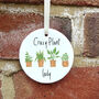 Crazy Plant Lady Ceramic Hanging Ornament, thumbnail 5 of 8