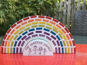 Personalised Family Rainbow Mosaic Kit, 3 of 3