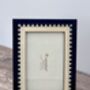 Natalini Navy Chequered Photo Frame, thumbnail 2 of 4