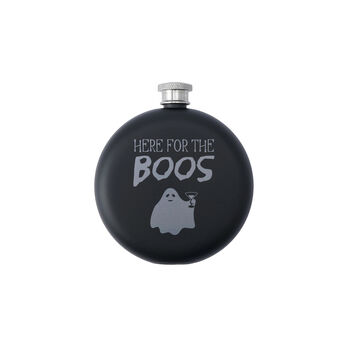 Halloween Hip Flask 'Here For The Boos', 2 of 2