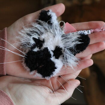 Personalised Crochet Rabbit Guinea Pig Hamster Keyring, 11 of 11