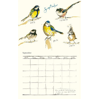 2022 Calendar Birds, Bugs And Bees, 11 of 12