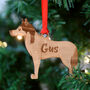 Persoanlised Husky Wooden Dog Christmas Decoration, thumbnail 9 of 10