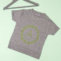 Glitter Flower T Shirt Personalised With Initial, thumbnail 2 of 4