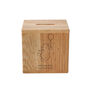 'Dream Big, Little One' Oak Money Box, thumbnail 2 of 2