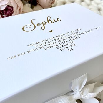 Bridesmaid Proposal Thank You Personalised Gift Box, 4 of 9
