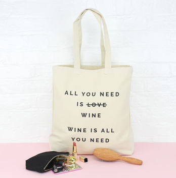 All You Need Is Personalised Tote Bag, 3 of 7