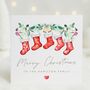 Personalised Red Christmas Stockings *Up To Six Stockings, thumbnail 1 of 6