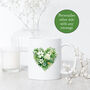 Personalised Floral Heart Teacher Mug, thumbnail 1 of 3