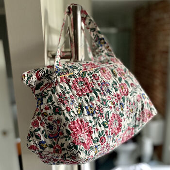 Tall Washbag With Handles In Country Vicarage Print, 3 of 5