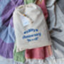Personalised Cotton Anniversary Gift, Throw, Towel, thumbnail 9 of 9