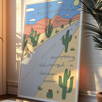 Lainey Wilson “Whirlwind” Art Print – Western Desert Illustration, Country Music Wall Art Poster, 2 of 7