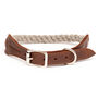 Natural British Wool Rope And Leather Dog Collar, thumbnail 5 of 7