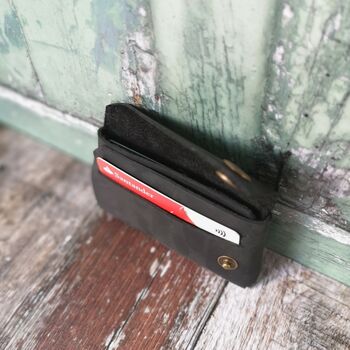 Personalised Black Leather Wallet, 4 of 6