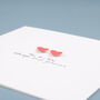 Lgbt Handmade You And Me Always And Forever Card Red, thumbnail 4 of 5