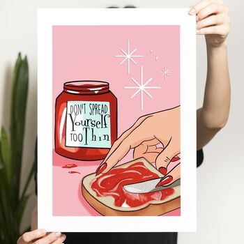 Toast And Jam, Retro Breakfast Art Print, 10 of 10