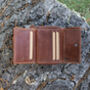 Women's Luxury Oiled Leather Small Trifold Purse Rfid Protected Personsalised, thumbnail 5 of 6