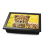 Cheetah Animal Personalised Lap Tray, thumbnail 3 of 7