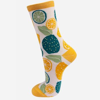 Women's Mixed Fruit Bamboo Socks Gift Set, 4 of 5