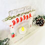 Personalised Christmas Fireplace Candle Decoration, thumbnail 2 of 4