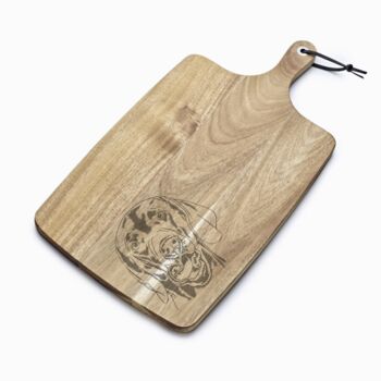 Personalised Weimaraner Engraved Acacia Serving Board, 4 of 5
