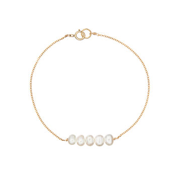 Delicate Silver, Rose Or Gold Pearl Cluster Bracelet, 4 of 10