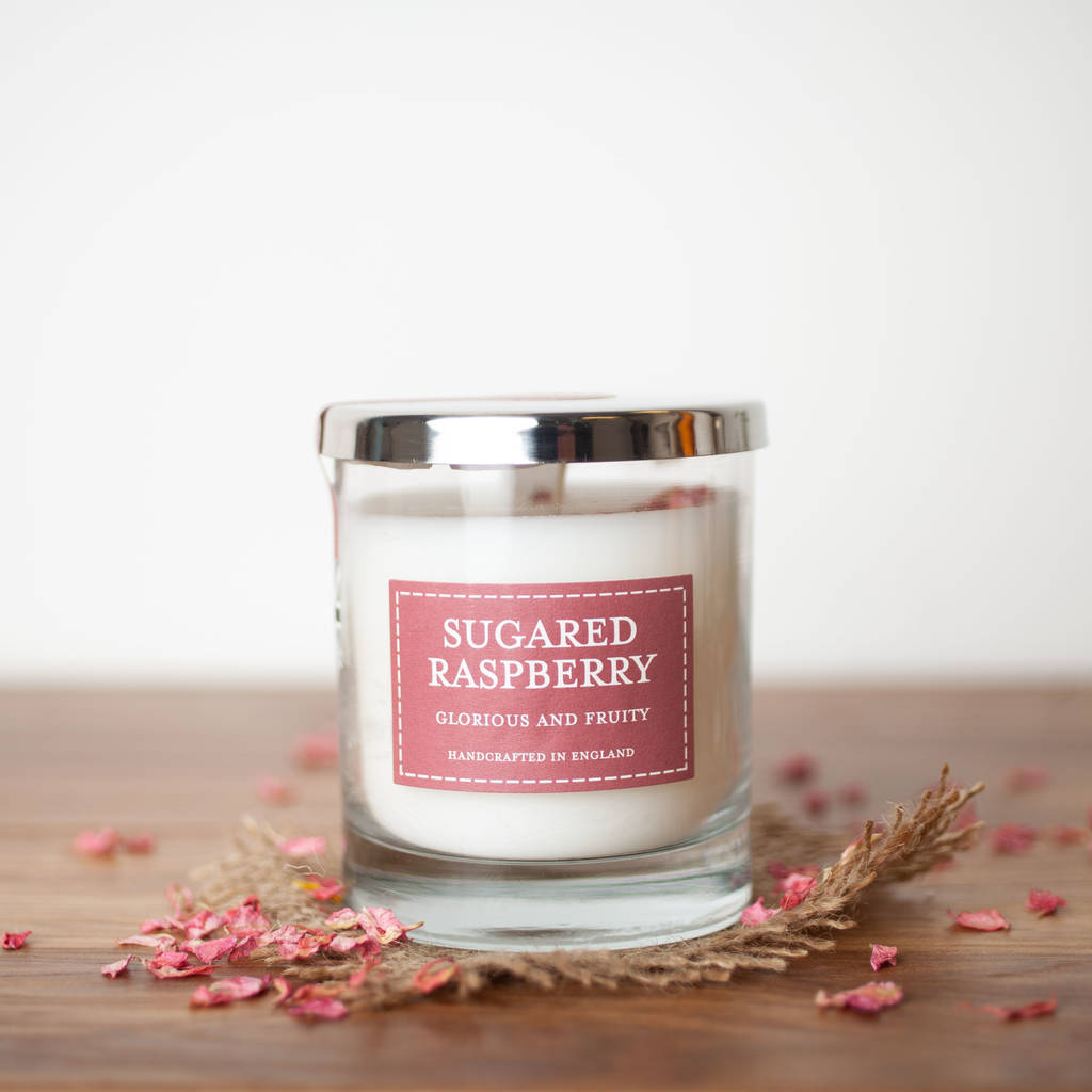 Scented Glass Candles With Petals 55 Hour Burn Time By The Country