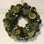 Hemlock Grove Indoor Christmas Wreath With Bow, thumbnail 5 of 10