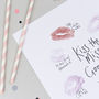 Personalised Hen Party Gift Kiss Print, thumbnail 5 of 5