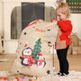 Personalised Penguins Christmas Present Sack, thumbnail 1 of 4