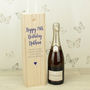 Personalised Happy Birthday Wooden Bottle Box, thumbnail 1 of 5