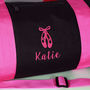 Personalised Embroidered Ballet Dance Bag, thumbnail 2 of 4