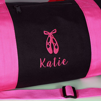 Personalised Embroidered Ballet Dance Bag, 2 of 4