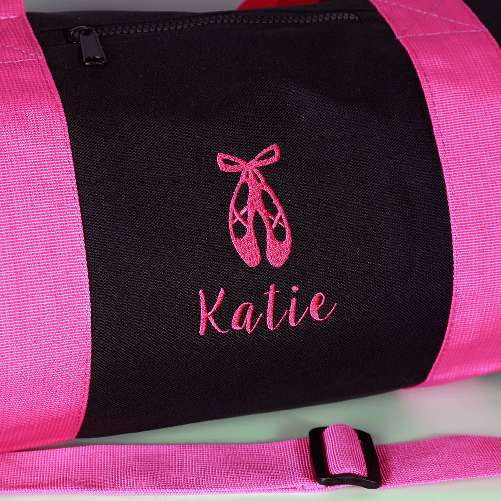 Personalised Ballet Dance Bag 35cm x 40cm 100% cotton Gift any name 