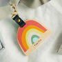 Personalised School Bag Tag Rainbow, thumbnail 1 of 3
