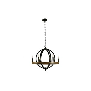 Six Light Candle Style Chandelier, 5 of 8