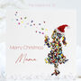Butterfly Kisses Mama Christmas Card, thumbnail 1 of 12