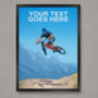 Personalised Mountain Bike Jump Art Print, thumbnail 1 of 6