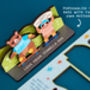 Personalised Skateboarding Bears Father's Day Pop Out Card, thumbnail 4 of 7