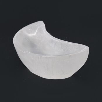 Selenite Crescent Moon Trinket Dish, 4 of 4