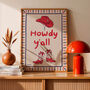Howdy Y'all Cowgirl Print, thumbnail 4 of 8