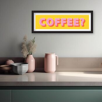 Panoramic Framed Coffee Print, 9 of 12